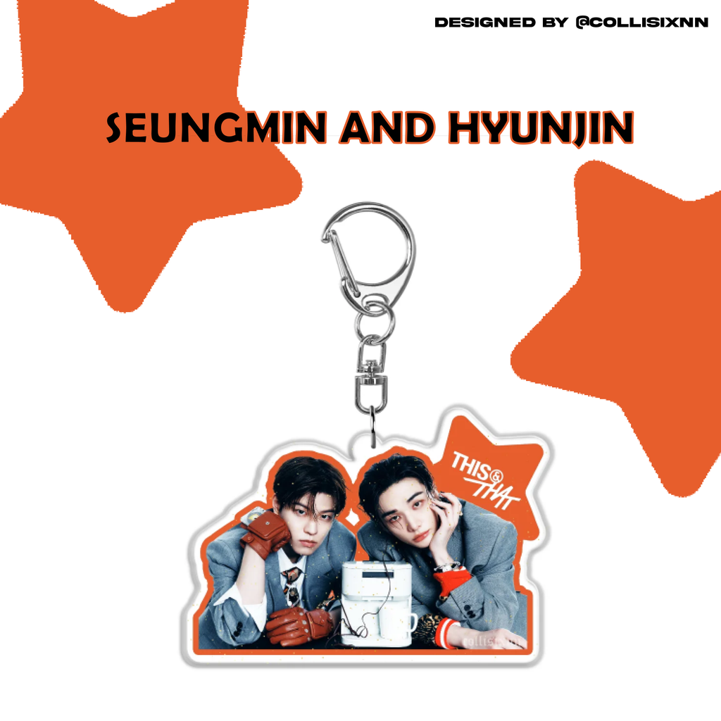 Stray Kids unit This & That Acrylic glitter keyrings