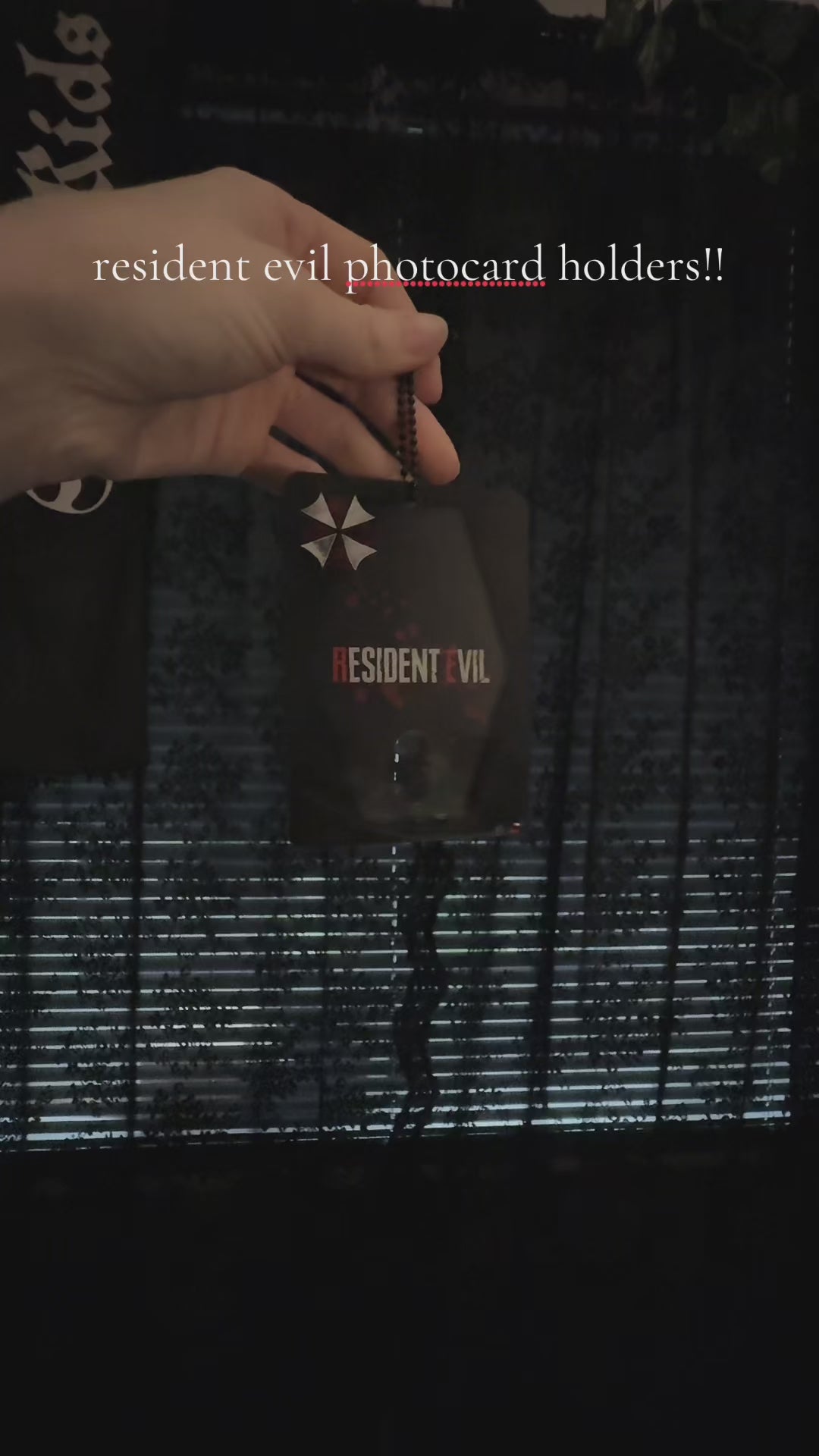 Resident evil photocard holders